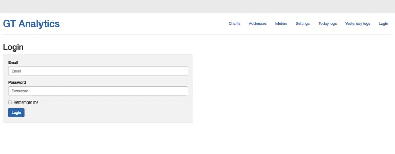 Admin login form